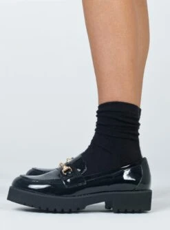 Princess Polly Capri Loafers Black -Best Shoes Shop 4 3a39335d 9250 41a7 9dc9 b8285684b941