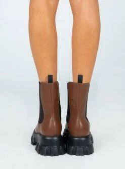 Princess Polly Lindsey Boot Brown -Best Shoes Shop 5 e7431d16 e94f 4c24 957b 6c10c80d0662