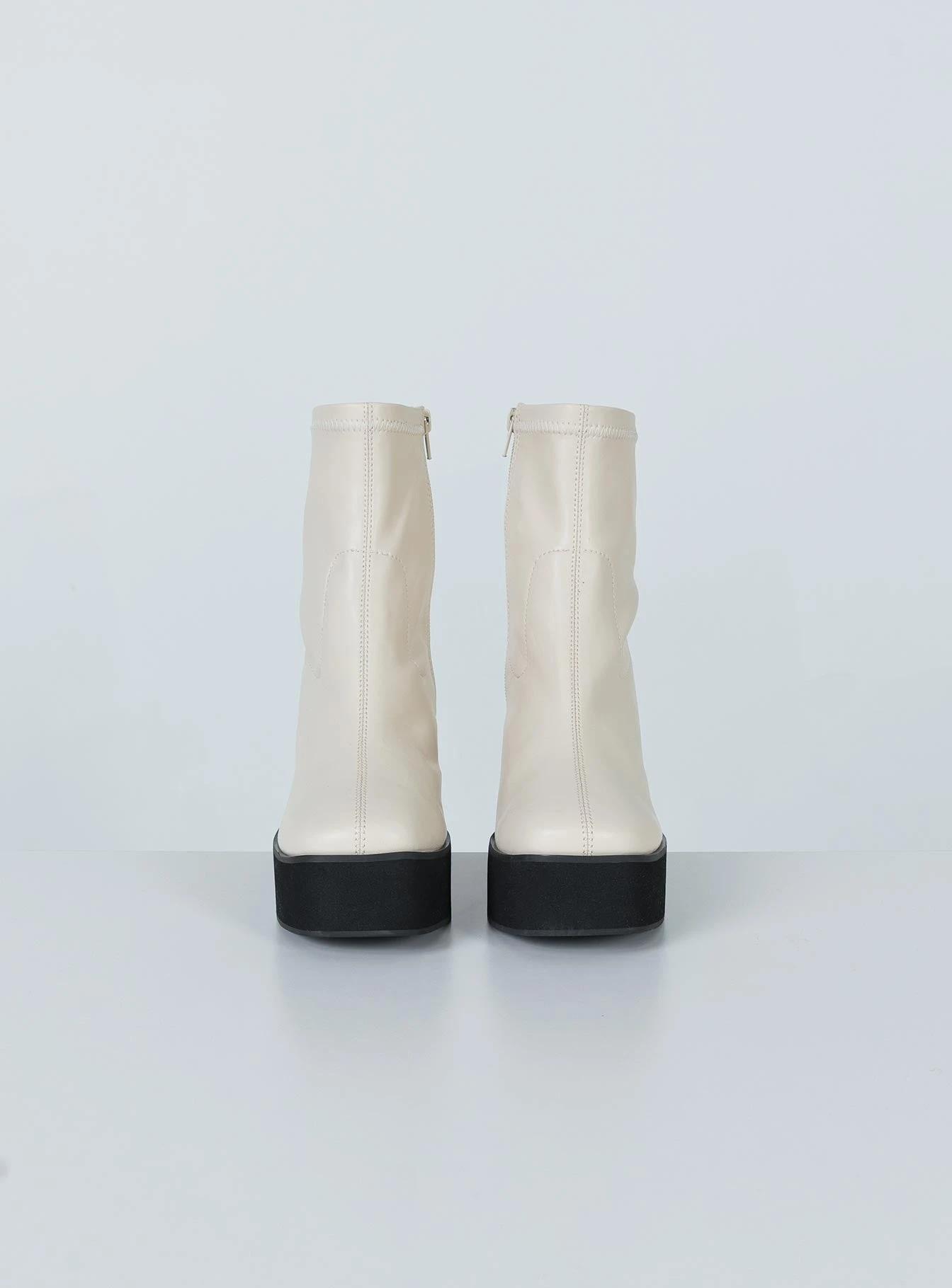 Princess Polly Stillwater Platform Boots Cream 8 Princess Polly Stillwater Platform Boots Cream - Image 6