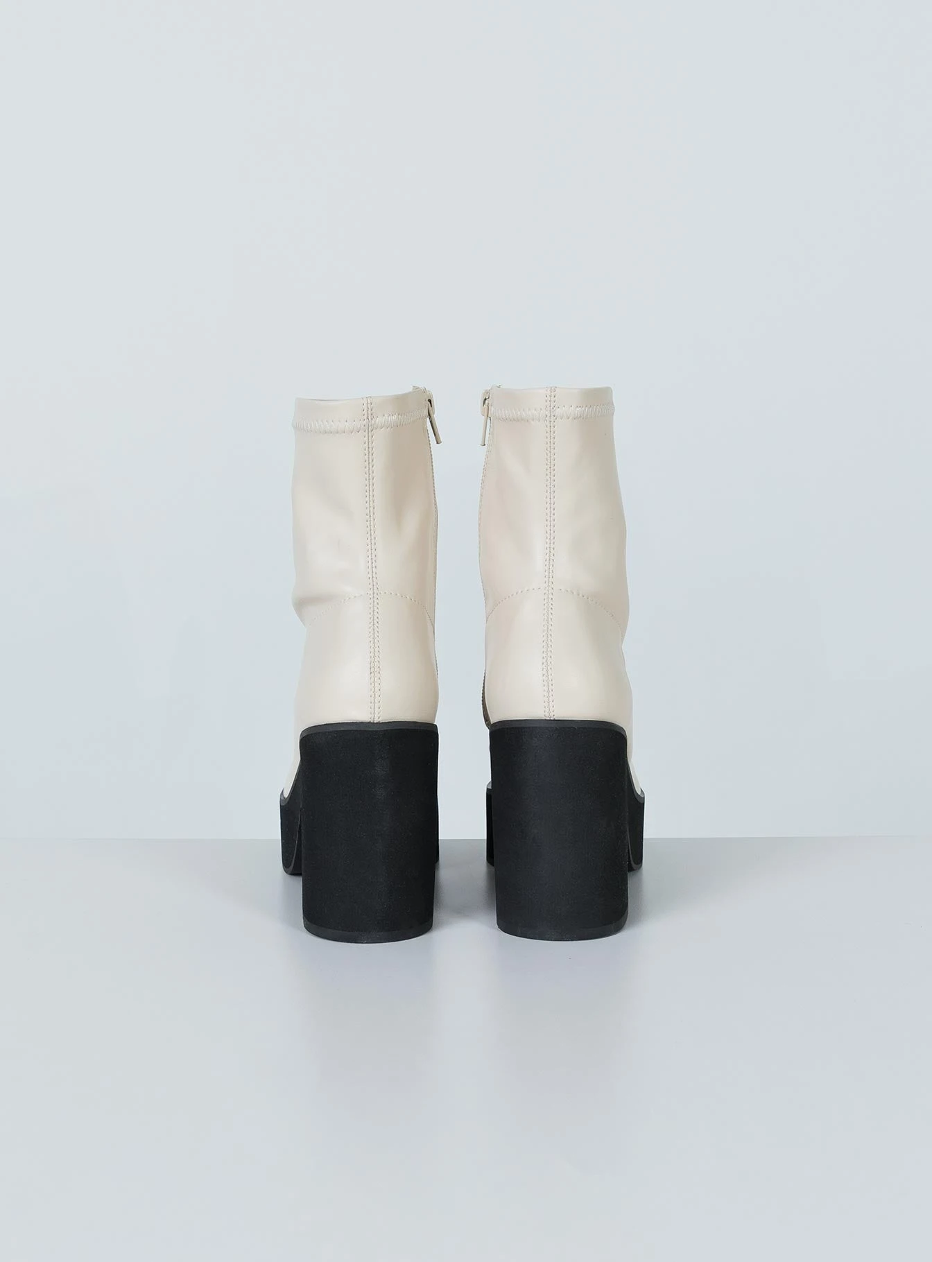 Princess Polly Stillwater Platform Boots Cream 10 Princess Polly Stillwater Platform Boots Cream - Image 8