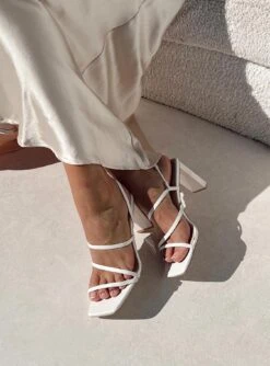 Princess Polly Armado Heels White -Best Shoes Shop Armado Heels White 1