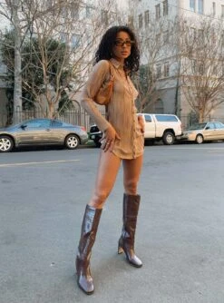 Princess Polly Torrance Boots Brown -Best Shoes Shop TORRANCE BOOTS BROWN