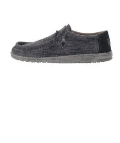 Hey Dude Men's Carbone Wally Woven Shoe -Best Shoes Shop products 110394300 Wally Woven Carbon