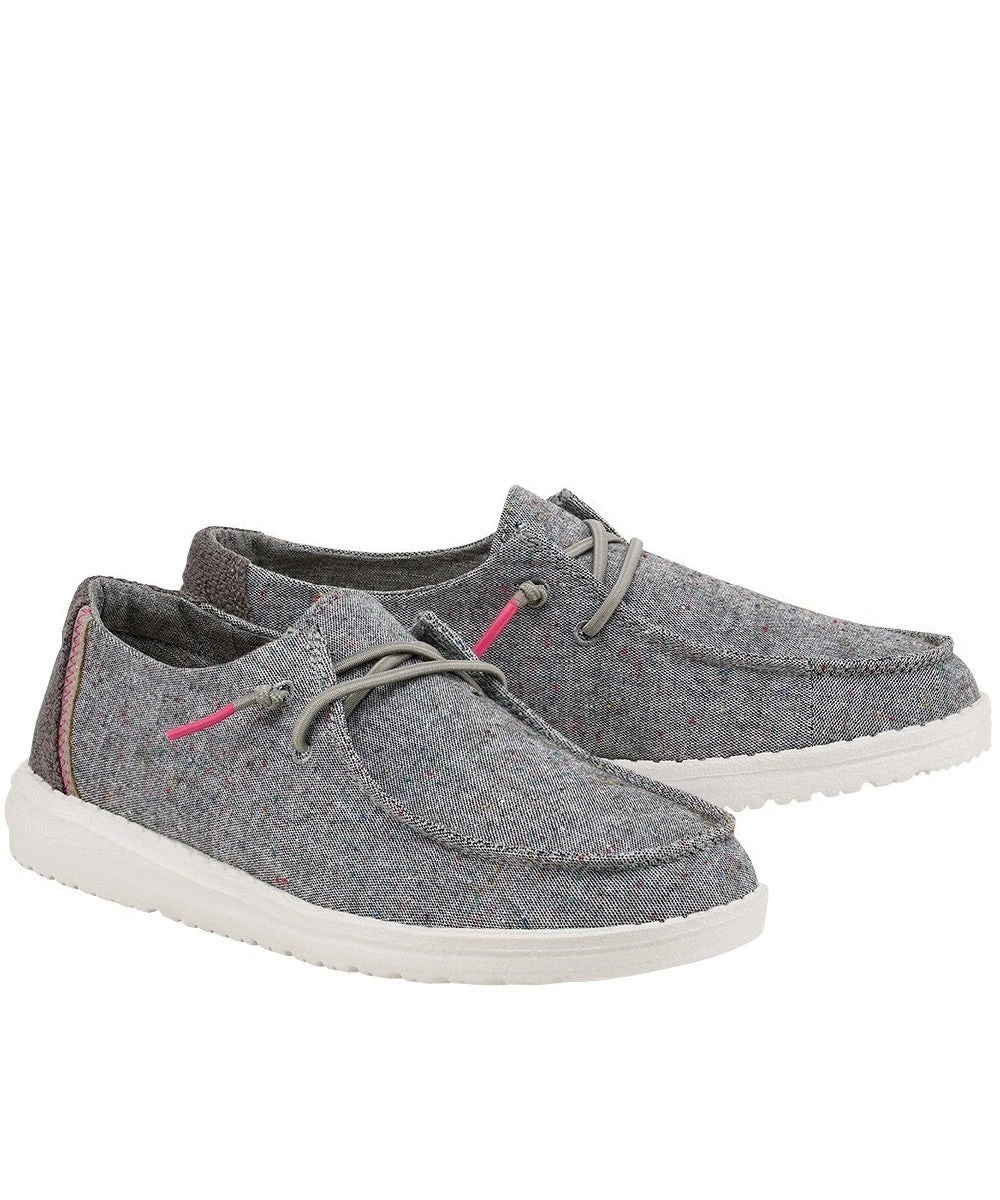 Hey Dude Women's Black Confetti Wendy Canvas Shoe 3 Hey Dude Women's Black Confetti Wendy Canvas Shoe - Image 2