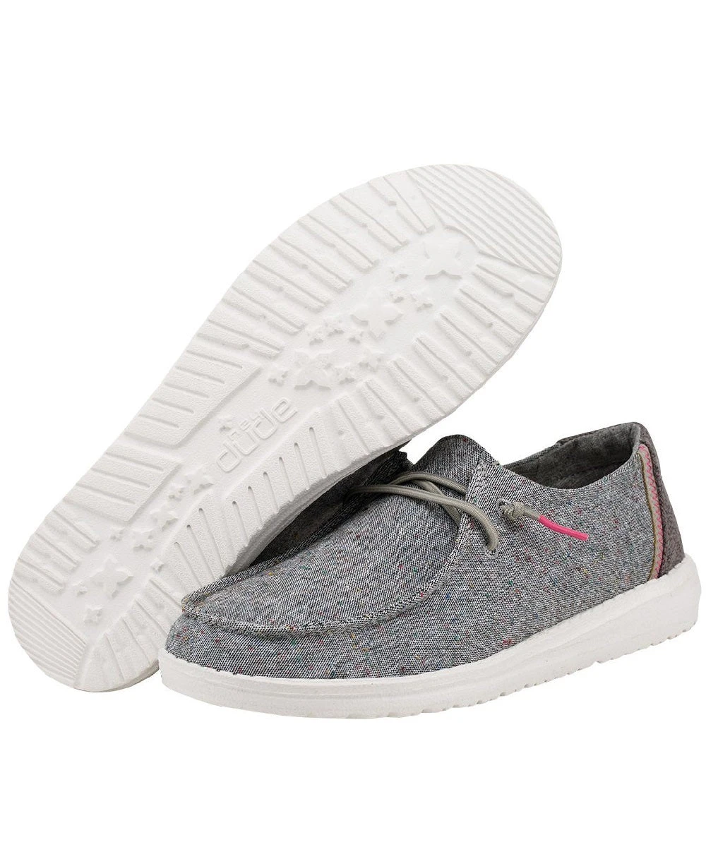 Hey Dude Women's Black Confetti Wendy Canvas Shoe 2 Hey Dude Women's Black Confetti Wendy Canvas Shoe