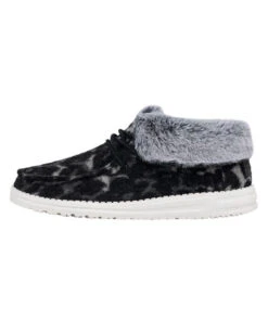 Hey Dude Women's Abstract Grey Leopard Britt Shoe -Best Shoes Shop products 121773280 BRITT ABSTRACT GREY LEOPARDside